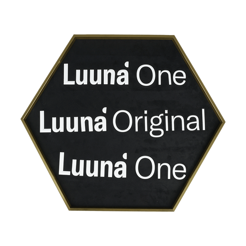 Logo in rilievo in silicone 3D